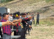 Ajudan Wabup Agara Bripka Reza Satria Juara Latihan Menembak