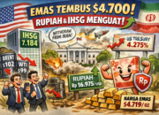 Emas Tembus $4.700, Rupiah Dan IHSG Kompak Menguat