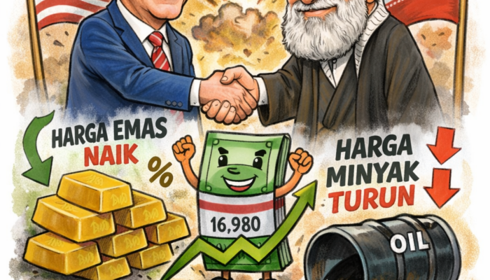 Gencatan Senjata AS–Iran Redakan Pasar, Rupiah Dan Emas Menguat Tajam