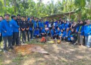 Tim Mahasiswa HIMAGRI FP UMSU Serahkan Bantuan Pemulihan Bencana Di Desa Mekar Sawit